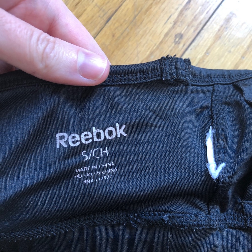 Reebok Women Workout Sports Bra Black Size S Small Mesh Racerback Athletic - Picture 10 of 11